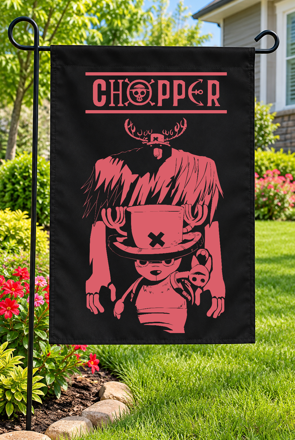 One Piece Tony Tony Chopper Garden Flag – 12" × 18"