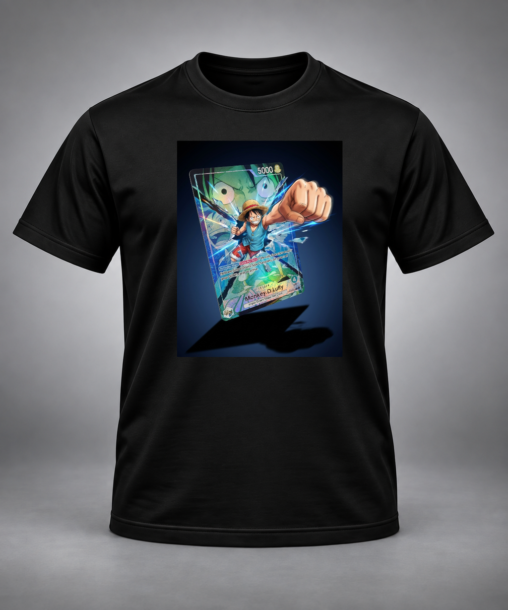 Luffy 3D Card Punch T-Shirt