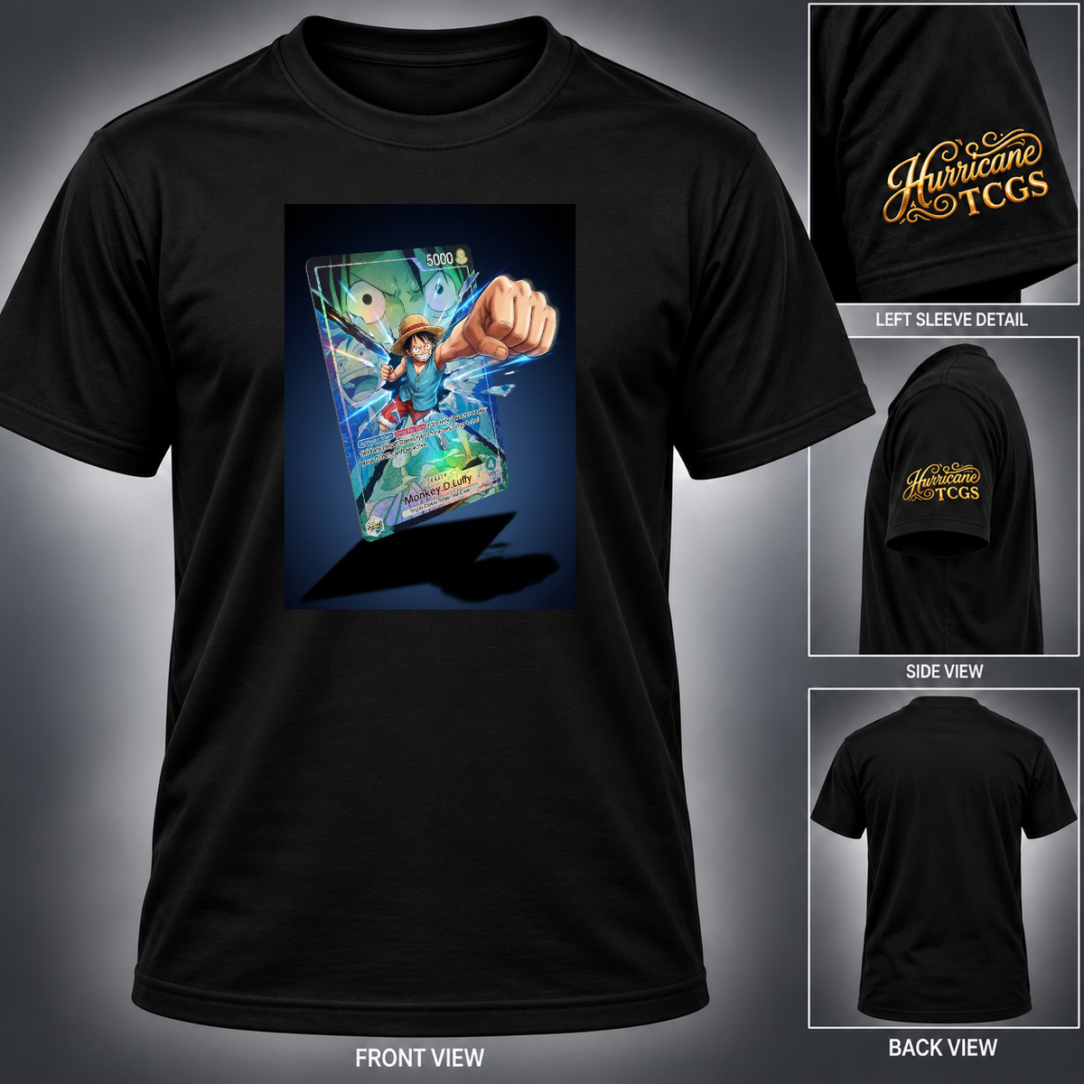Luffy 3D Card Punch T-Shirt
