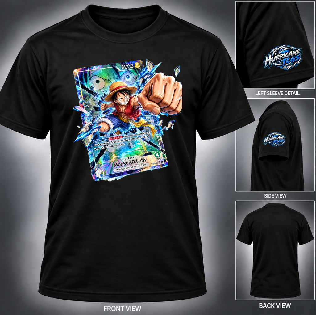 Luffy 3D Card Punch T-Shirt