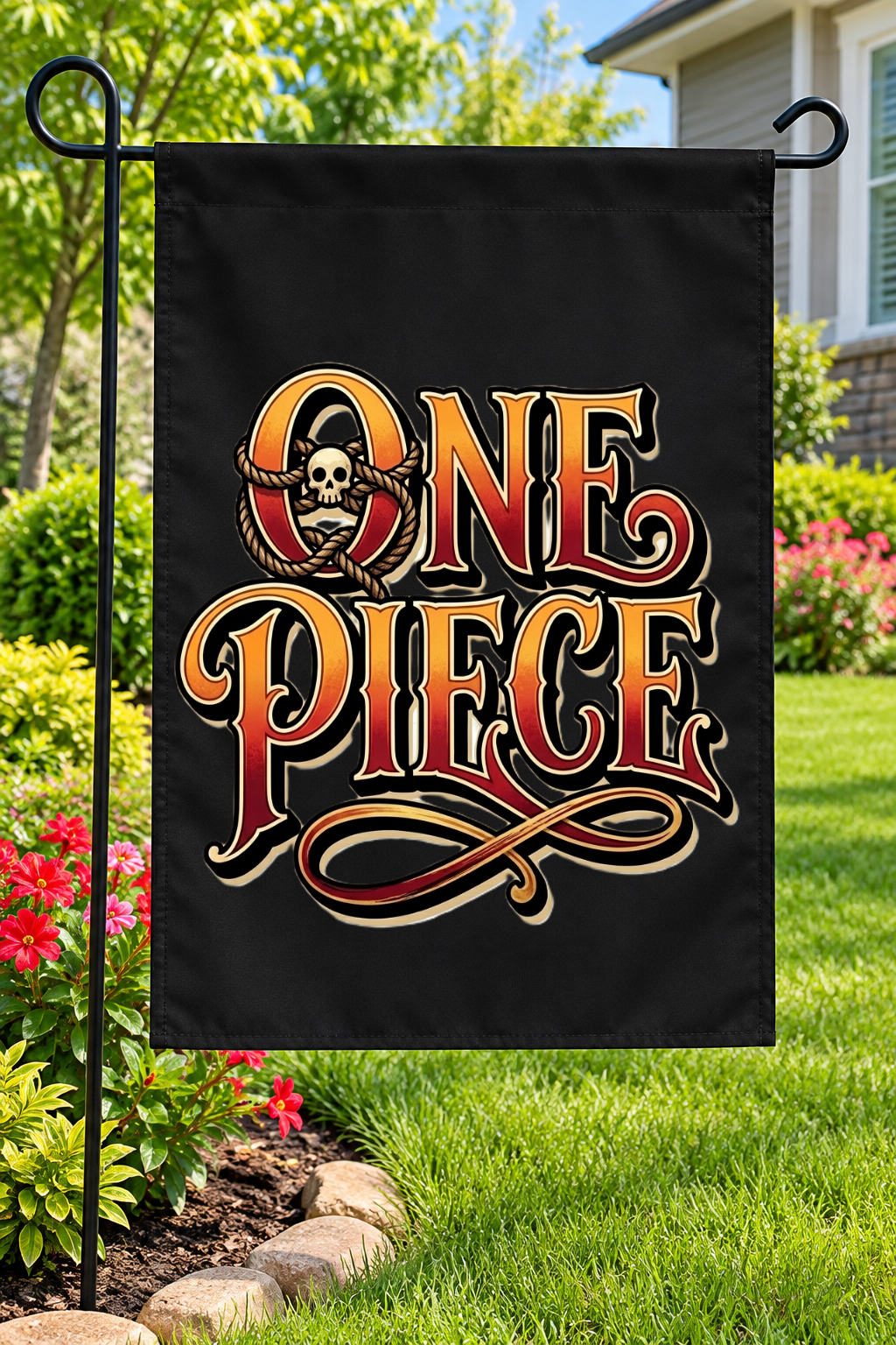 One Piece Logo Garden Flag – 12" × 18"