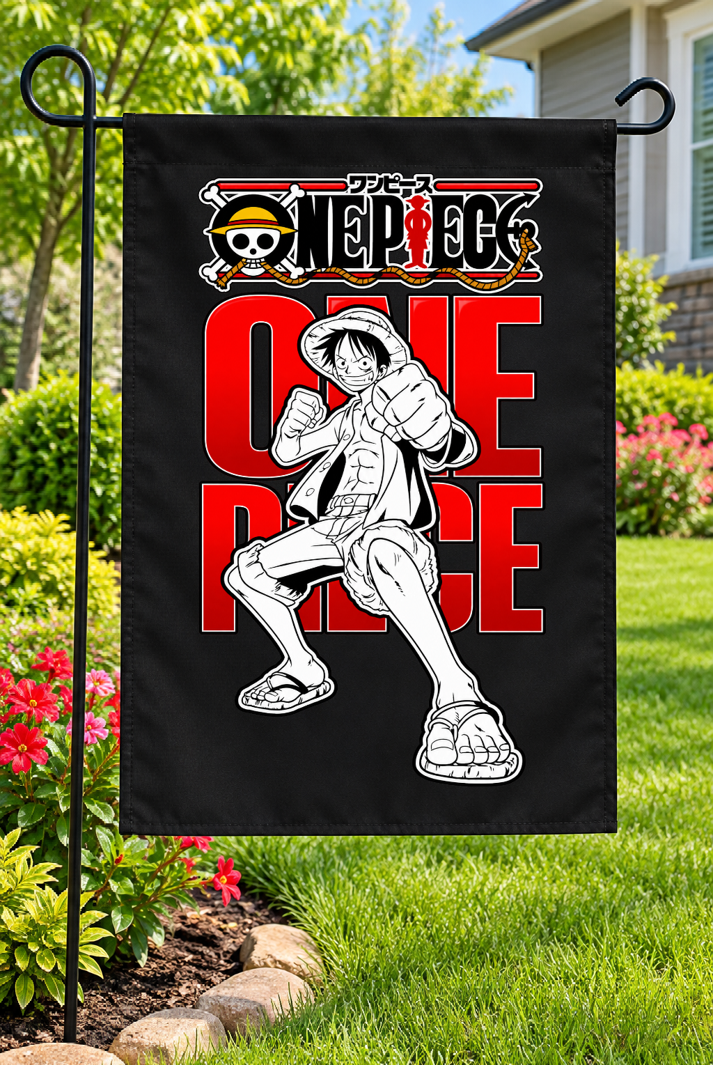 One Piece Monkey D. Luffy Garden Flag – 12" × 18"