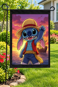 Stitch Pirate Adventure Garden Flag – 12" × 18"