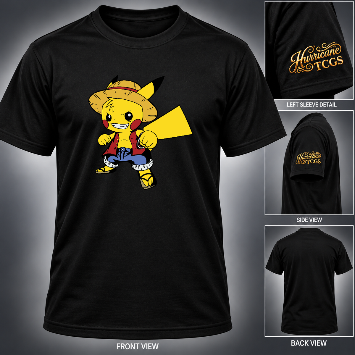 POKELUFFY Crossover Graphic T shirt
