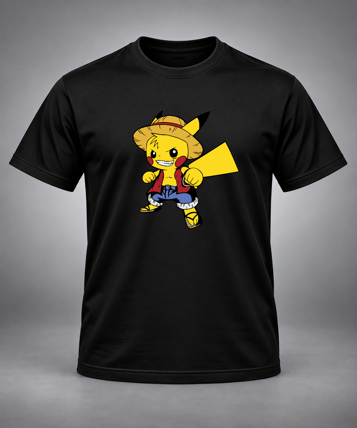 POKELUFFY Crossover Graphic T shirt