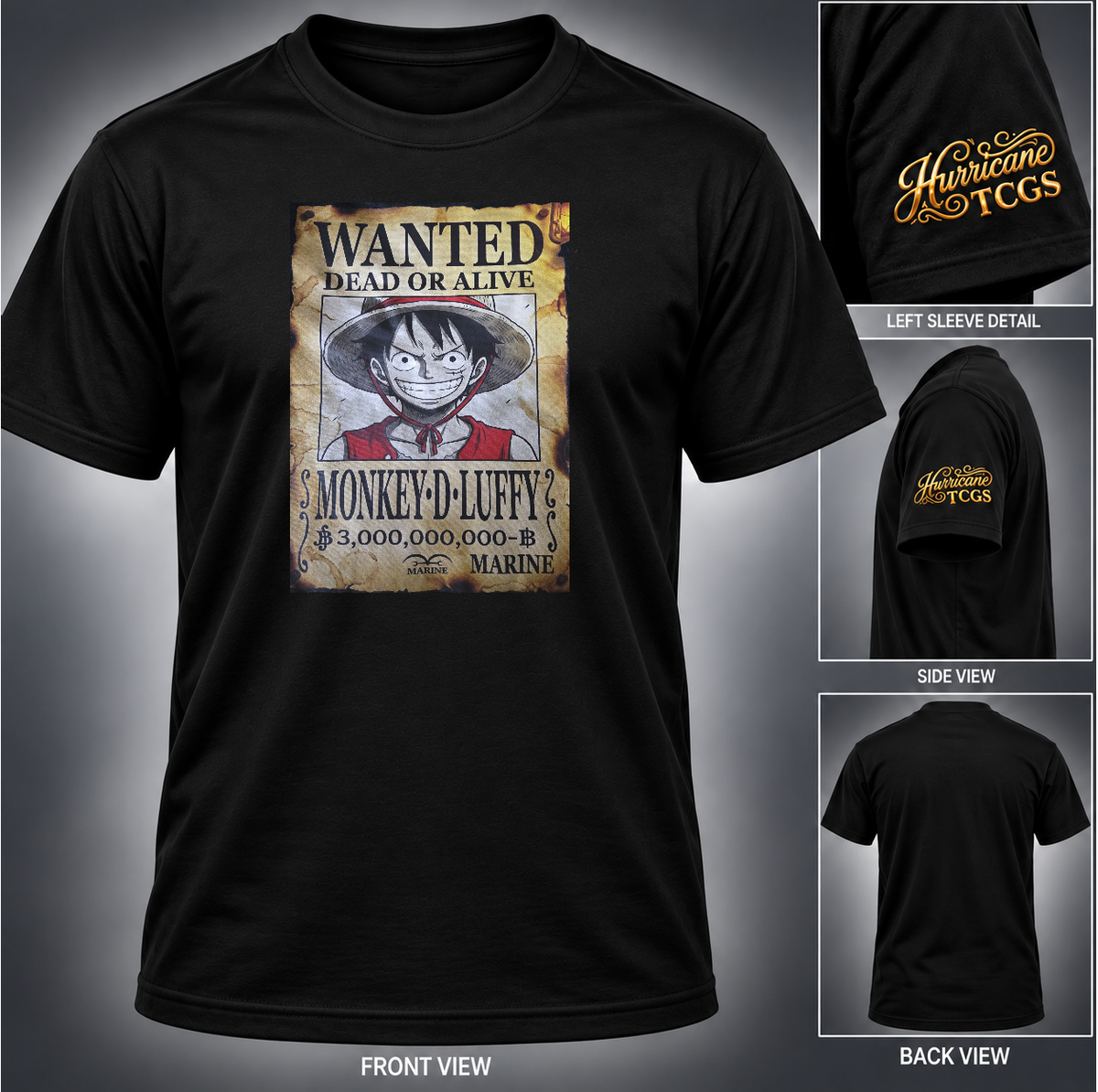 Monkey D. Luffy Wanted Poster T-Shirt