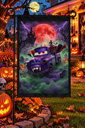 DracuMater Halloween Garden Flag – 12" × 18"