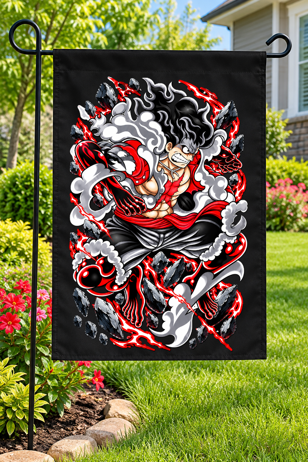One Piece Gear 5 Monkey D. Luffy Garden Flag – 12" × 18"