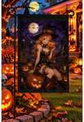 One Piece Nami Halloween Garden Flag – 12" × 18"